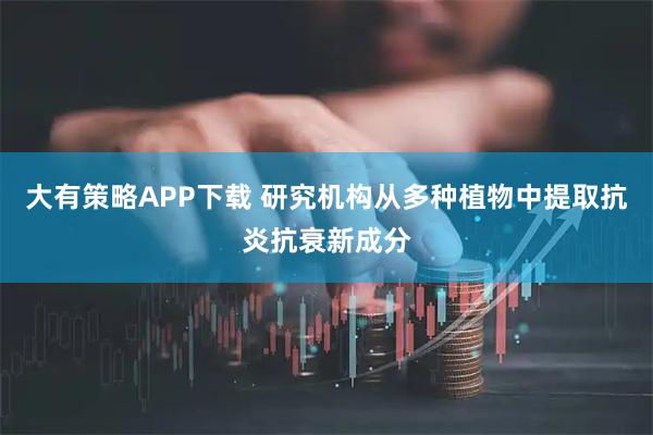 大有策略APP下载 研究机构从多种植物中提取抗炎抗衰新成分